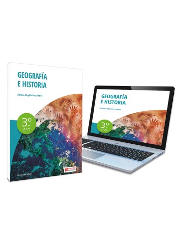 Geografia e Historia 3º Libro de texto en formato fisico de Diversificacion Curricular 3º ESO